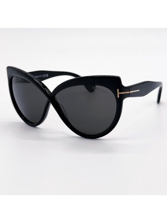 NEW TOM FORD BEATRICE SUNGLASSES TF1196 01A OVERSIZED BLACK WOMEN EYEWEAR FT1196 main image 6